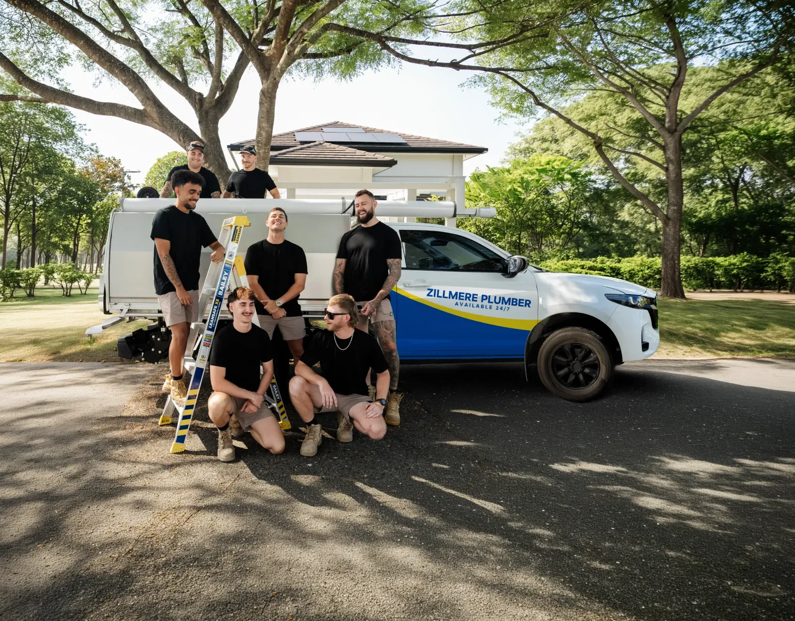 Zillmere Plumber ute and team